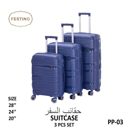 FESTiNO Hard Cabin Travel Suitcase 3pcs Set - PP